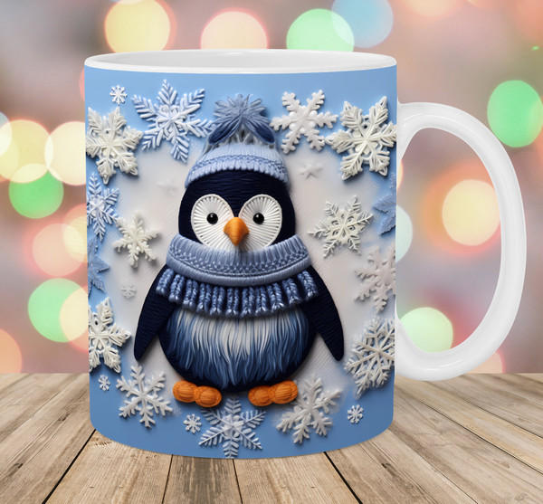 Christmas 3D Mug Penguin