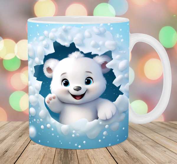 Unusual Polar Bear Mug Mockup Graphic by Designs by Donna · Creative Fabrica