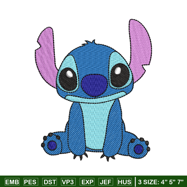 Stitch embroidery design, Stitch embroidery, logo design, Embroidery shirt, cartoon shirt, logo shirt, Instant download.jpg