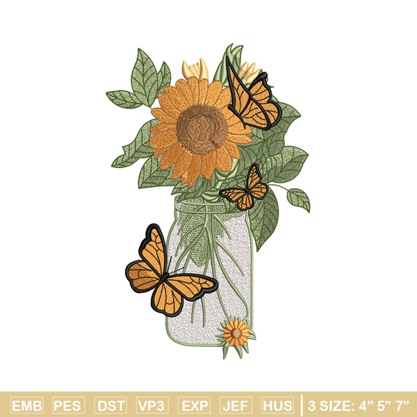 Sunflowers embroidery design, Sunflowers embroidery, flowers design, logo design, logo shirt, Digital download.jpg