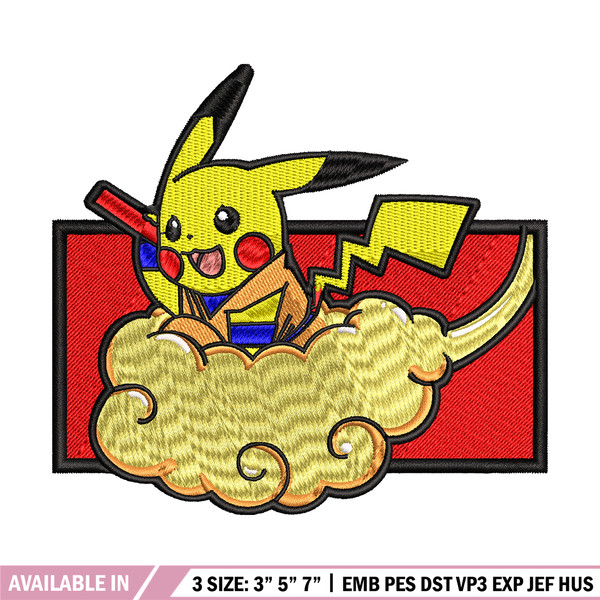 Pikachu Pokemon Embroidered Patch