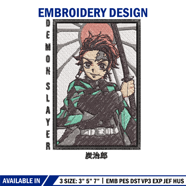 Tanjiro box embroidery design, Tanjiro embroidery, Embroidery shirt, Embroidery file, Anime design, Digital download.jpg