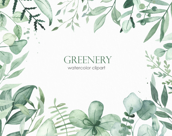 1 Greenery watercolor collection cover.jpg