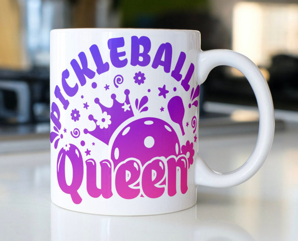 Pickleball coffee mug stating,Pickleball Queen - 1.jpg