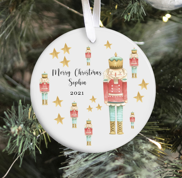 Baby's First Christmas Ornament  Personalized Clara Nutcracker Ornament  Name Ornament Stocking Stuffer Christmas Gift Ceramic - 5.jpg