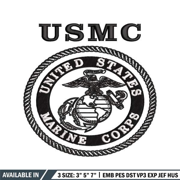 United States Marine Corps embroidery design, logo embroidery, logo design, embroidery file, Digital download..jpg