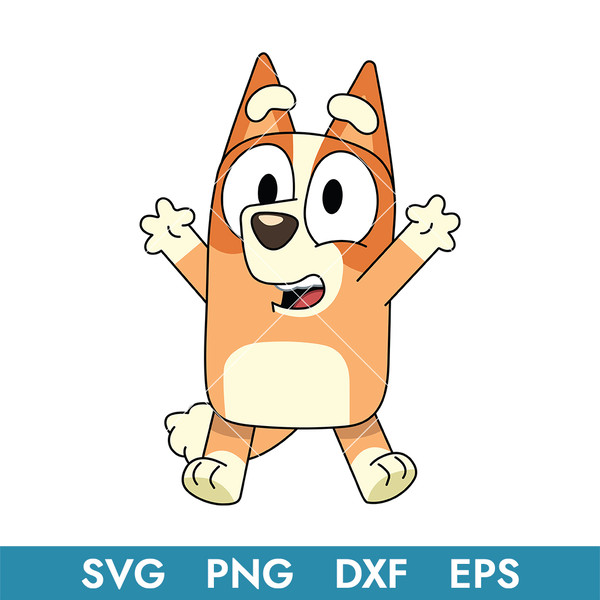 Bluey Bingo Svg, Bluey, Bluey Svg, Bluey Characters, Bluey Dog, Bluey Family, Bingo Dog, BC04