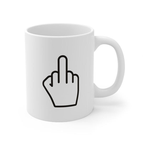 Middle Finger Eyes Mugs Coffee Cups Milk Tea Mug Funny Tumblr Rad Sassy  Sarcasm Cool Edgy