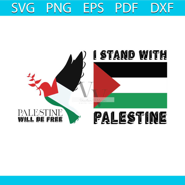 I Stand With Palestine Political Palestine Flag SVG Download - Inspire ...