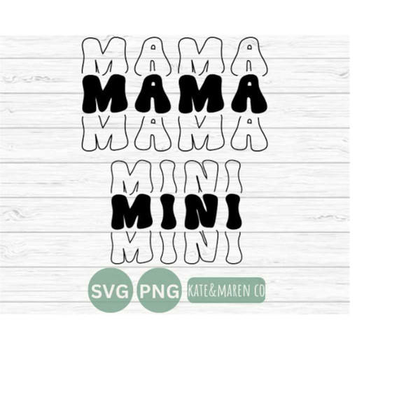 MamaS Mini Seamless, Trendy Mama Pattern, Mama Trendy Retro - Inspire Uplift
