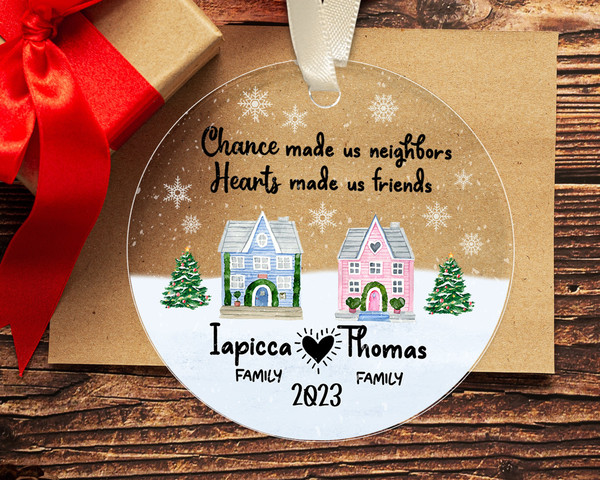 Neighbor Christmas Ornament, Christmas Gift for Neighbor, Best Neighbor  Ever