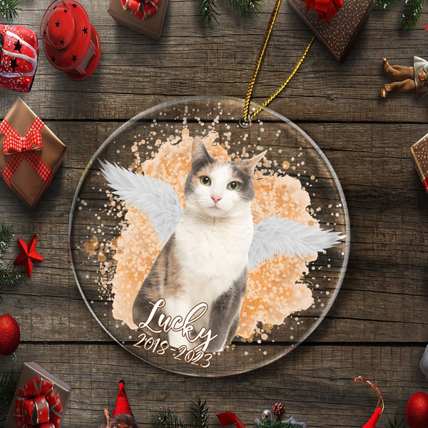 Personalized Dog & Cat Memorial Ornament With Photo, Pet Memorial Gifts, Pet Memorial, Dog Loss Keepsake, Dog Memorial Gift, Christmas Decor - 4.jpg