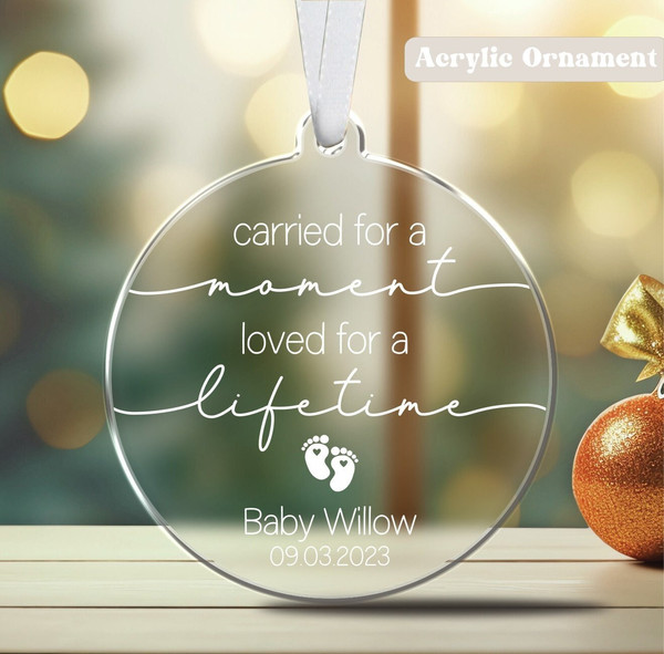 Baby Memorial Ornament  Infant Loss Gift  Miscarriage Gift  Child Loss Grief Gift  Stillbirth Ornament  Baby Loss Ornament  Child Loss - 1.jpg