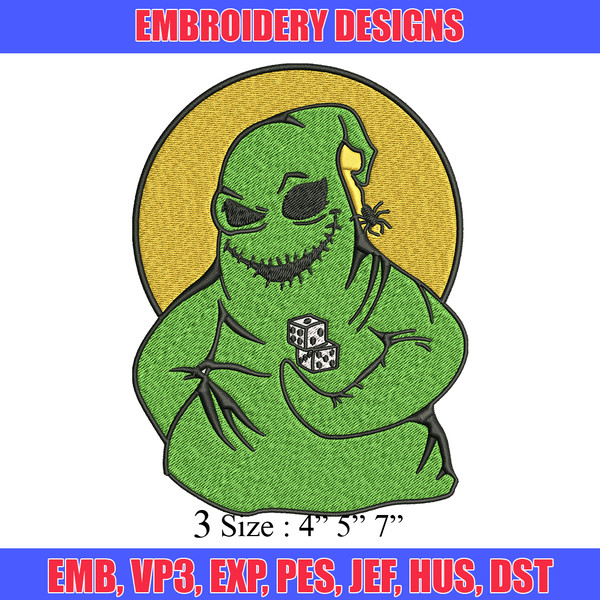 Oogie Boogie Embroidery design, Oogie Boogie Embroidery, halloween design, Embroidery File, Digital download..jpg