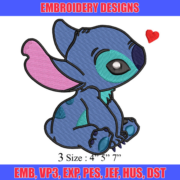 Stitch cartoon embroidery design, Stitch cartoon embroidery, Logo shirt, Disney embroidery, Digital download.jpg