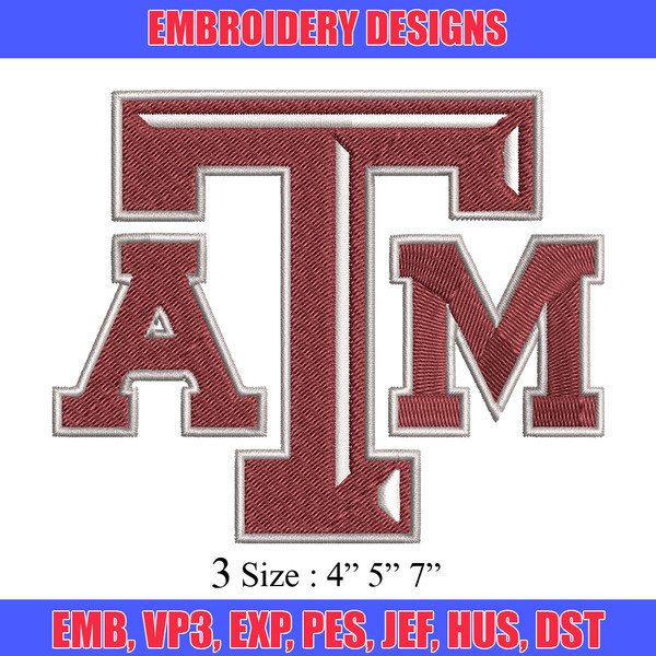Texas A&M Aggies embroidery design, Texas A&M Aggies embroidery, logo Sport, Sport embroidery, NCAA embroidery..jpg