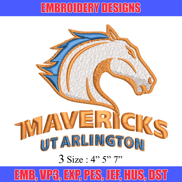 Texas Arlington Mavericks embroidery design, Texas Arlington Mavericks embroidery, Sport embroidery, NCAA embroidery..jpg