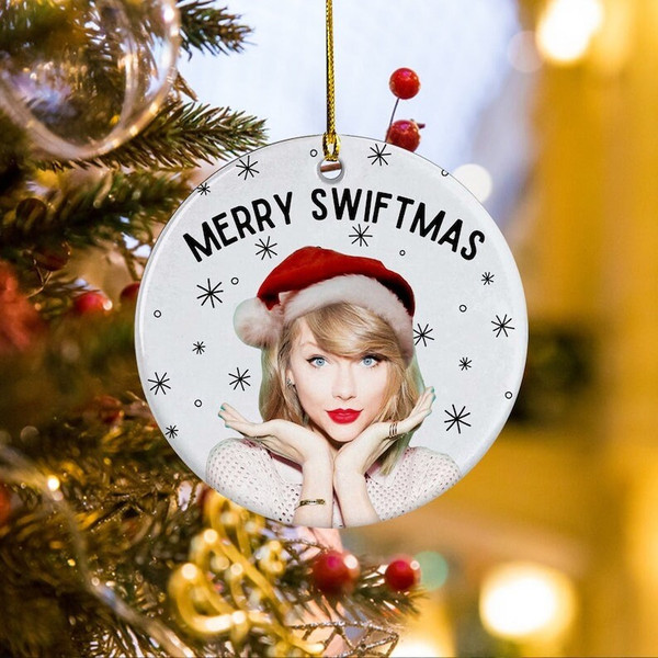 Taylor Swift Ornament - Have Merry Little Swiftmas Ornament - Taylor S