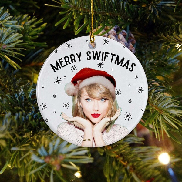 Merry Swiftmas Ornament, Taylor Swift Christmas Ornament , T