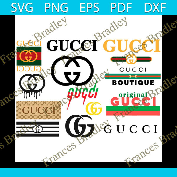 Gucci Logos Svg Bundle, Trending Svg, Gucci Svg, Gucci Bouti - Inspire ...