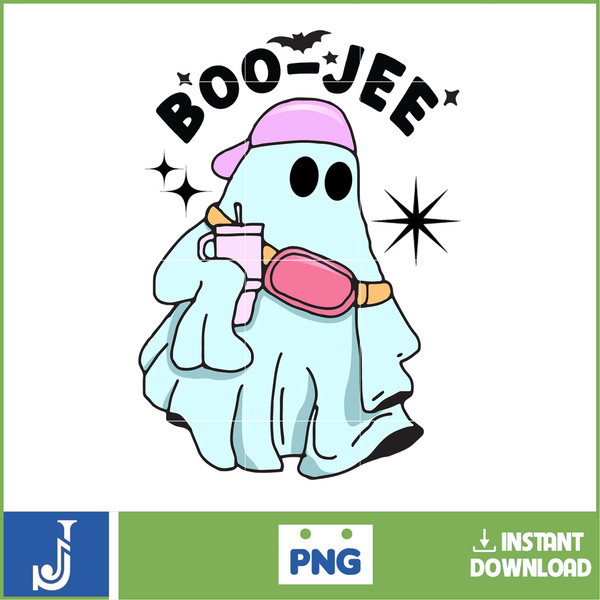 Boo-Jee Png,Boo jee ghost Png , Boo jee Png , funny halloween ghost Stanley Tumbler Inspired Ghost, Instant Download (2).jpg