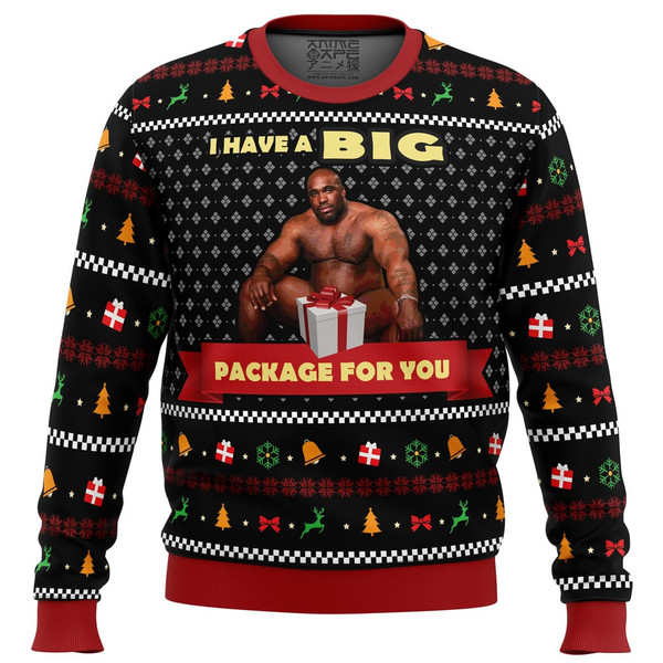 Big Package Barry Wood Meme All Over Print Hoodie 3D Zip Hoodie 3D Ugly Christmas Sweater 3D Fleece Hoodie