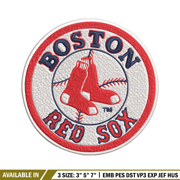 Boston Red Sox Embroidery Design, Logo Embroidery, MLB Embroidery, Embroidery File, Logo shirt, Digital download..jpg