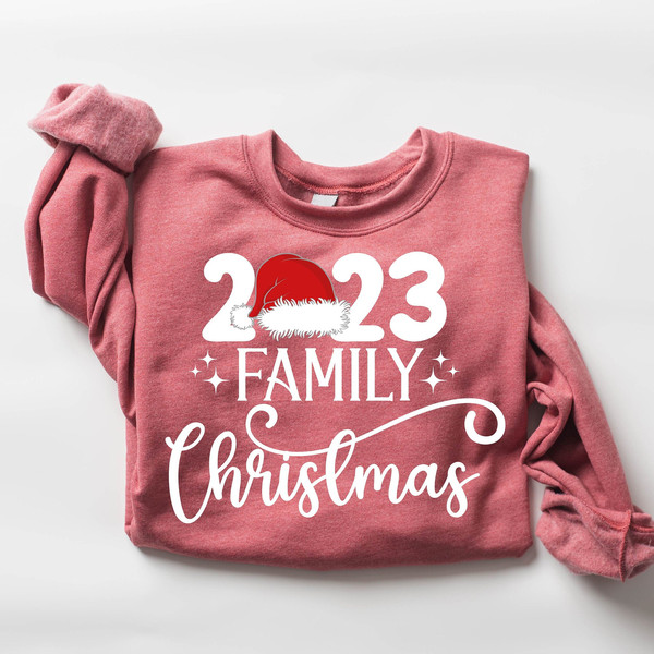 Family Christmas 2023 Sweatshirt, Christmas Family Shirt, Matching Christmas Santa Shirts, Christmas Gifts For Family, Christmas Party Shirt - 1.jpg