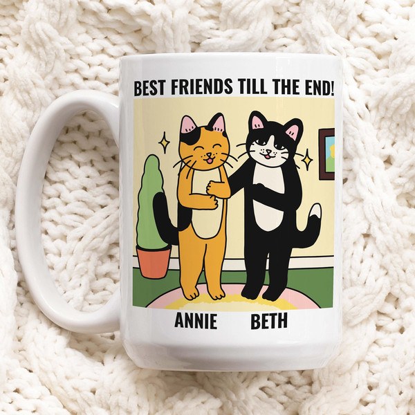 Personalized Best Friends Photo Mug