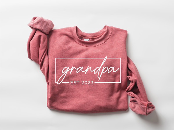 Personalize Grandpa Gift For Fathers Day, Customized Grandpa Sweatshirt, Gift for Grandparent, New Grandpa, Fathers Day Gift, Dad Sweatshirt - 2.jpg