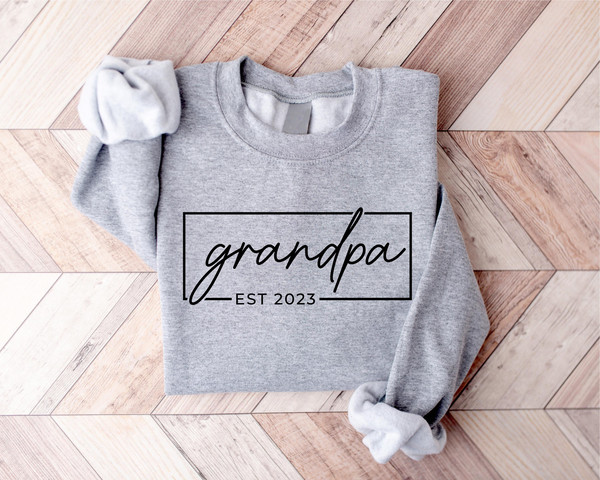 Personalize Grandpa Gift For Fathers Day, Customized Grandpa Sweatshirt, Gift for Grandparent, New Grandpa, Fathers Day Gift, Dad Sweatshirt - 3.jpg