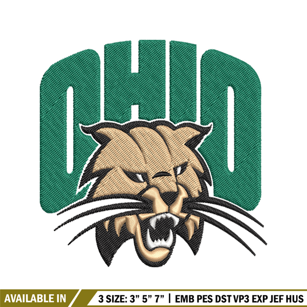 Ohio Bobcats embroidery design, Ohio Bobcats embroidery, logo Sport, Sport embroidery, NCAA embroidery..jpg