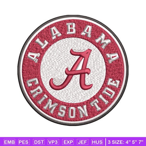 Alabama Crimson Tide embroidery design, Alabama Crimson Tide embroidery, logo Sport, Sport embroidery, NCAA embroidery.jpg