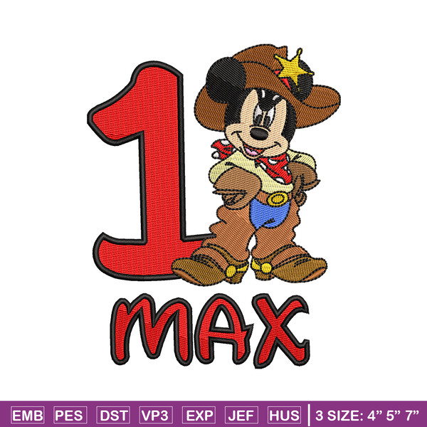 1 Max Mickey Mouse embroidery design, Mickey embroidery, logo design, Logo shirt, disney embroidery, Digital download.jpg