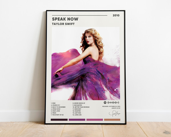 Taylor Swift Speak Now Album Cover Poster, Taylor Swift Spea - Inspire  Uplift