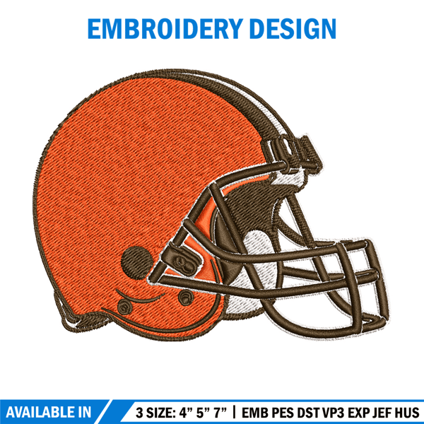 Cleveland Browns logo Embroidery, NFL Embroidery, Sport embroidery, Logo Embroidery, NFL Embroidery design.jpg