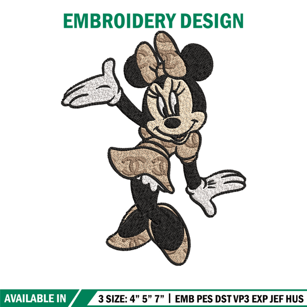 Minnie funny Embroidery Design, Gucci Embroidery, Brand Embroidery, Embroidery File, Logo shirt, Digital download.jpg