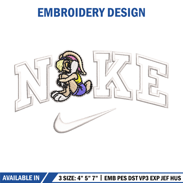 Nike bunny cartoon Embroidery Design, Cartoon Embroidery, Nike Embroidery, Embroidery File, Logo shirt, Digital download.jpg