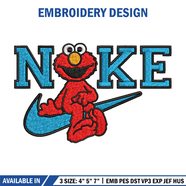 Nike red cartoon Embroidery Design, Nike Embroidery, Brand Embroidery, Embroidery File, Logo shirt, Digital download.jpg