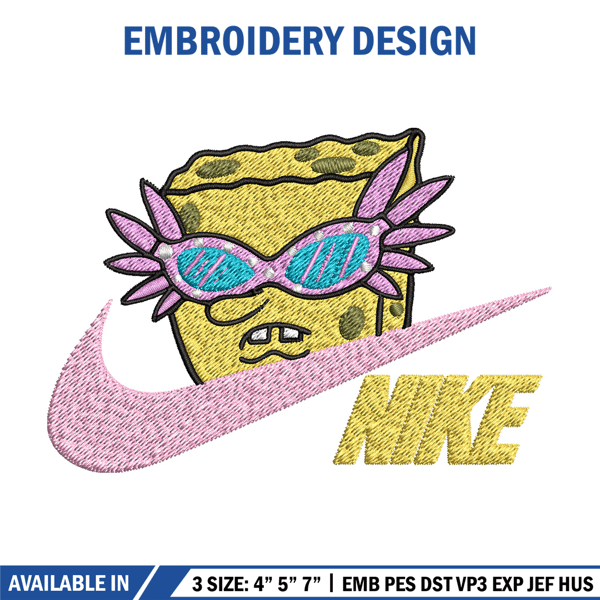 Nike spongebob Embroidery Design, Nike Embroidery, Brand Embroidery, Embroidery File, Logo shirt, Digital download.jpg