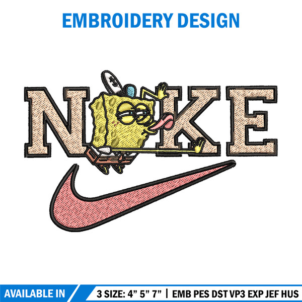 Spongebob x nike Embroidery Design, Nike Embroidery, Brand Embroidery, Embroidery File, Logo shirt, Digital download.jpg