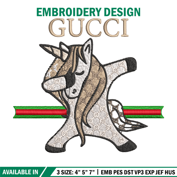 Unicorn gucci Embroidery Design, Gucci Embroidery, Embroidery File, Logo shirt, Sport Embroidery, Digital download..jpg