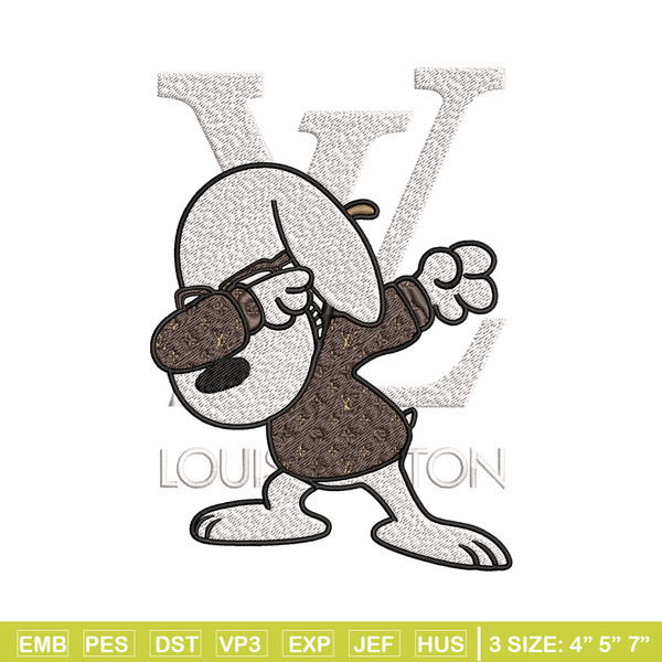 Dog louis vuitton Embroidery Design, LV Embroidery, Brand Embroidery, Embroidery File, Logo shirt, Digital download.jpg