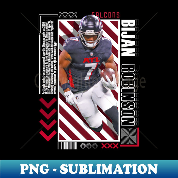 AU-20231027-864_Bijan Robinson Football Paper Poster Falcons 9 8681.jpg