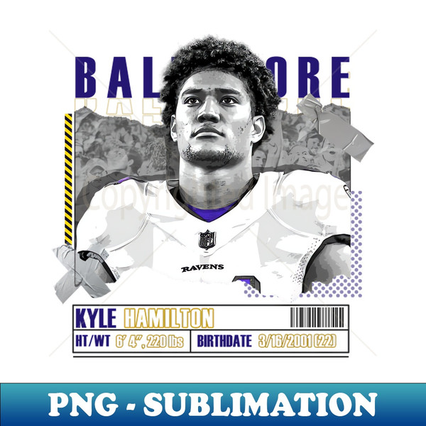 CM-20231027-5303_Kyle Hamilton Football Paper Poster Ravens 10 9548.jpg