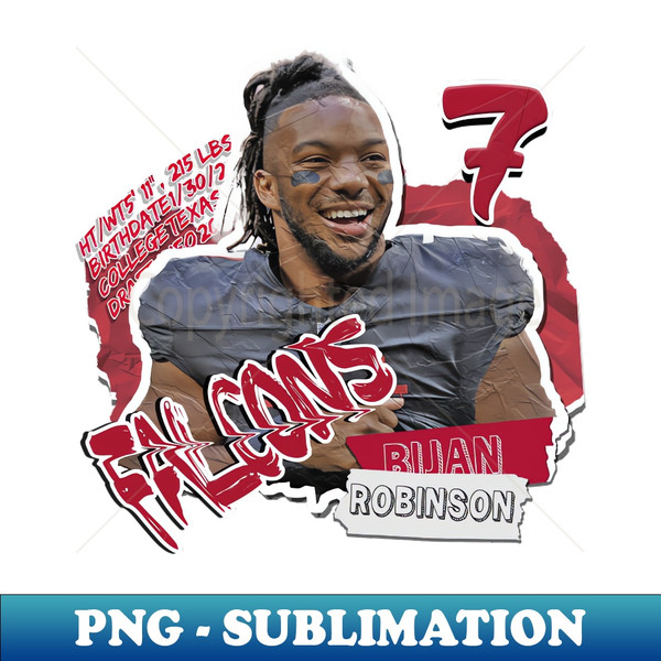 DK-20231027-862_Bijan Robinson Football Paper Poster Falcons 11 8237.jpg