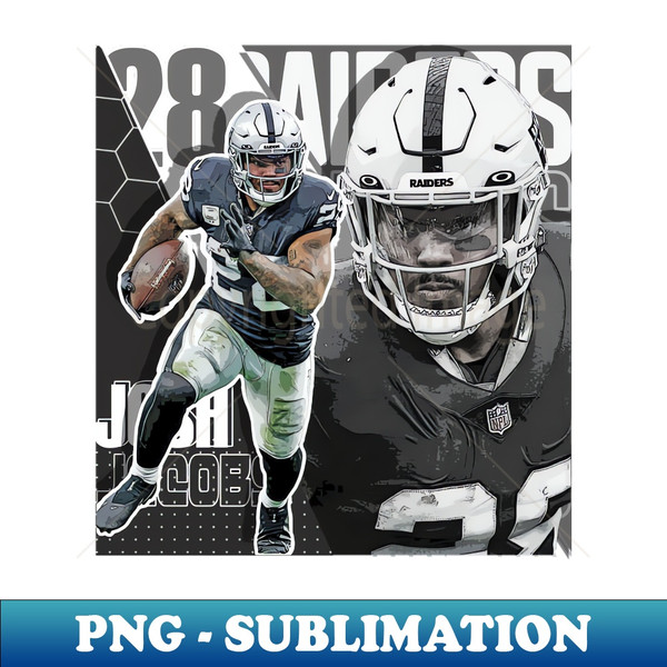 HQ-20231027-4854_Josh Jacobs Football Paper Poster Raiders 7 9879.jpg