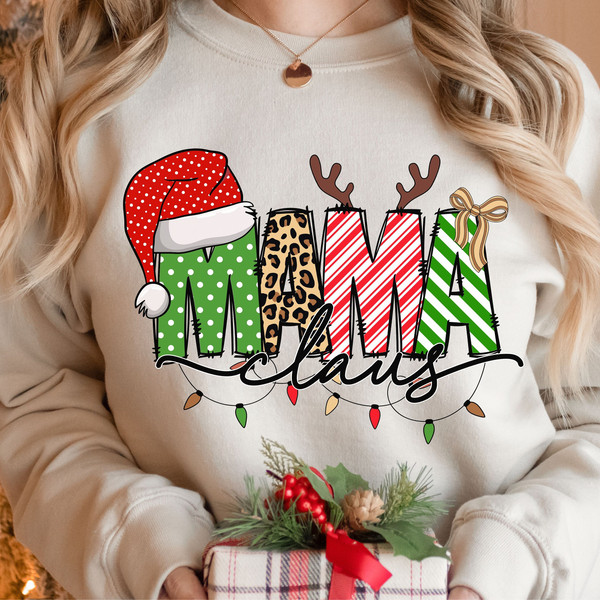 Christmas png, Mama Claus png, Retro Christmas png, Christmas Sublimation, Sublimation Design, png sublimation, png for shirt,Christmas Mama - 1.jpg