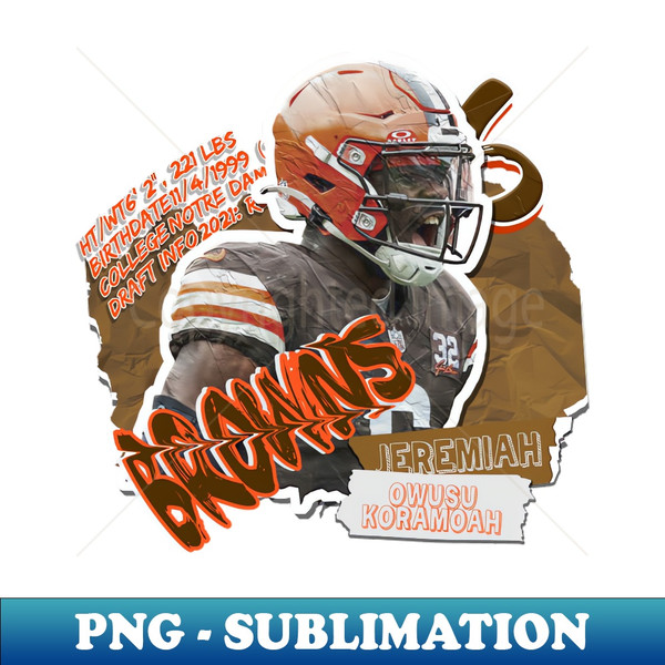 NB-20231027-4631_Jeremiah Owusu-Koramoah Football Paper Poster Browns 11 2947.jpg