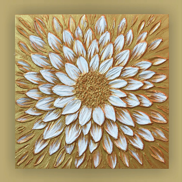 golden-daisy-art-floral-textured-painting-flower-wall-art